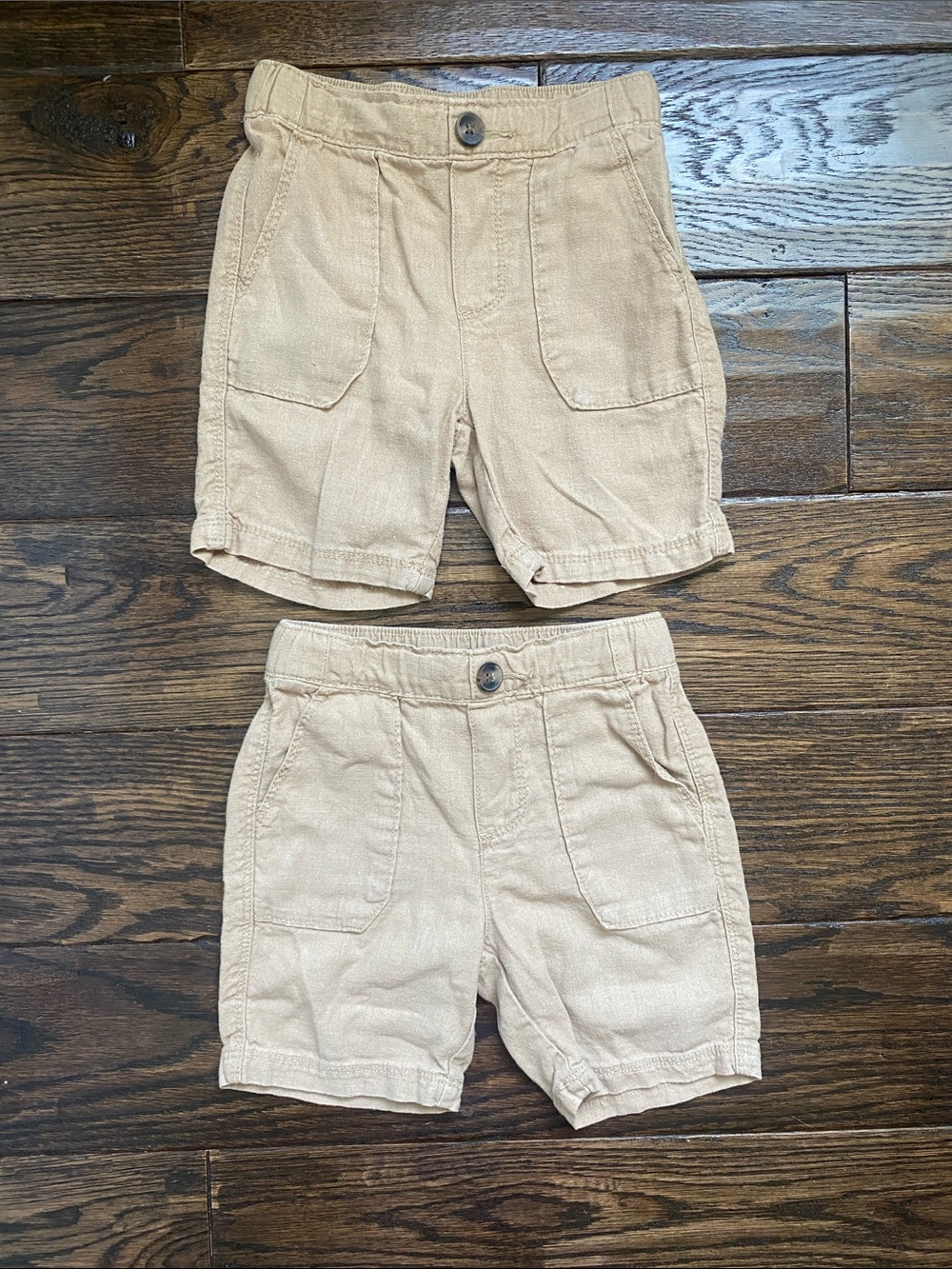 Old Navy Tan Linen Toddler Shorts
